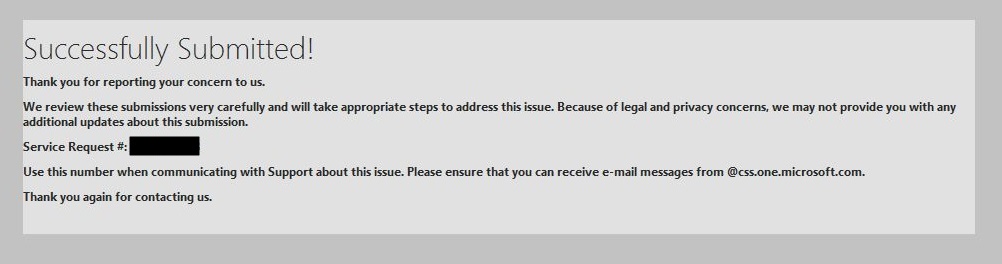 Successfully Submitted!