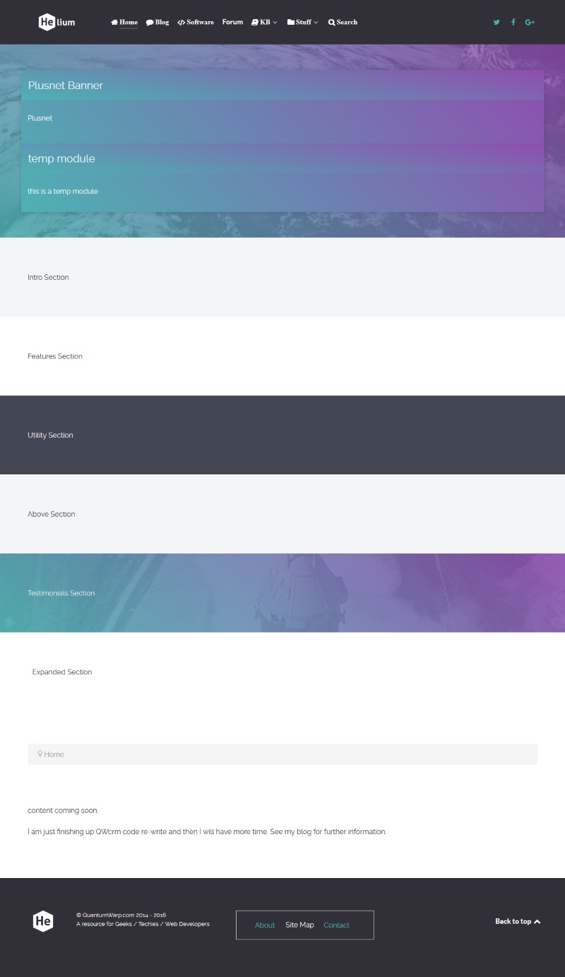 Gantry Helium Default Sections